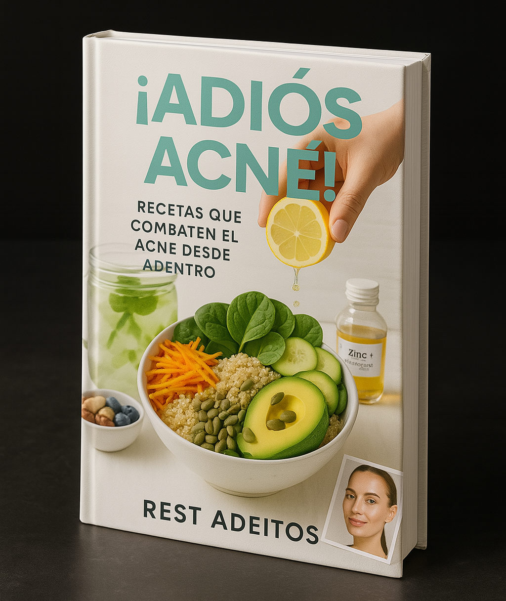 ¡Adiós Acné! – 250 recetas para una piel limpia de dentro hacia afuera